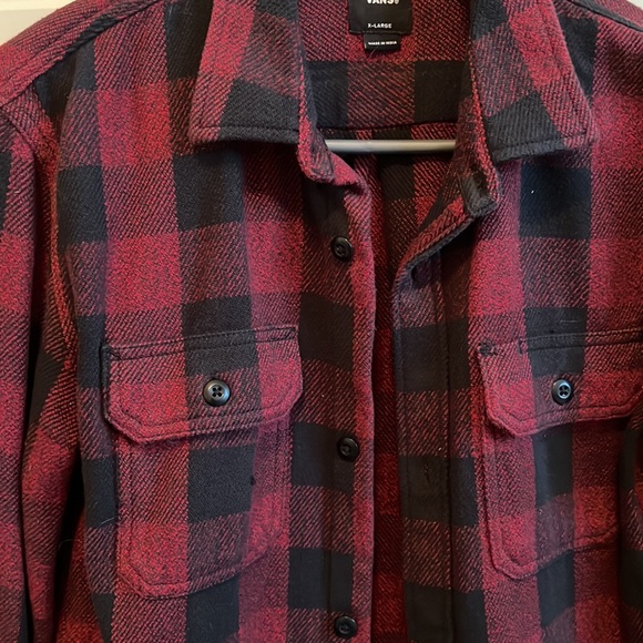 Vans youth plaid button up. - Picture 3 of 3